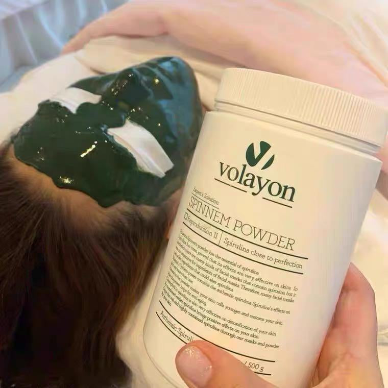抗敏退紅補水 包順豐 韓國 volayon SPINNEM POWDER  平衡油脂 分泌水潤 鎖水保濕 提亮膚色促進代謝 綠巨人 軟膜 500g