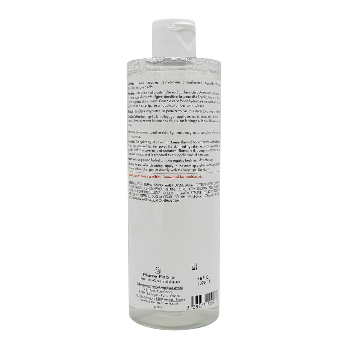 Avene 24H玻尿酸保濕精華露 潤澤型 保濕潤膚水 400ml Avene Hydrance Deep Moist Lotion HYDRANCELOTION 雅漾