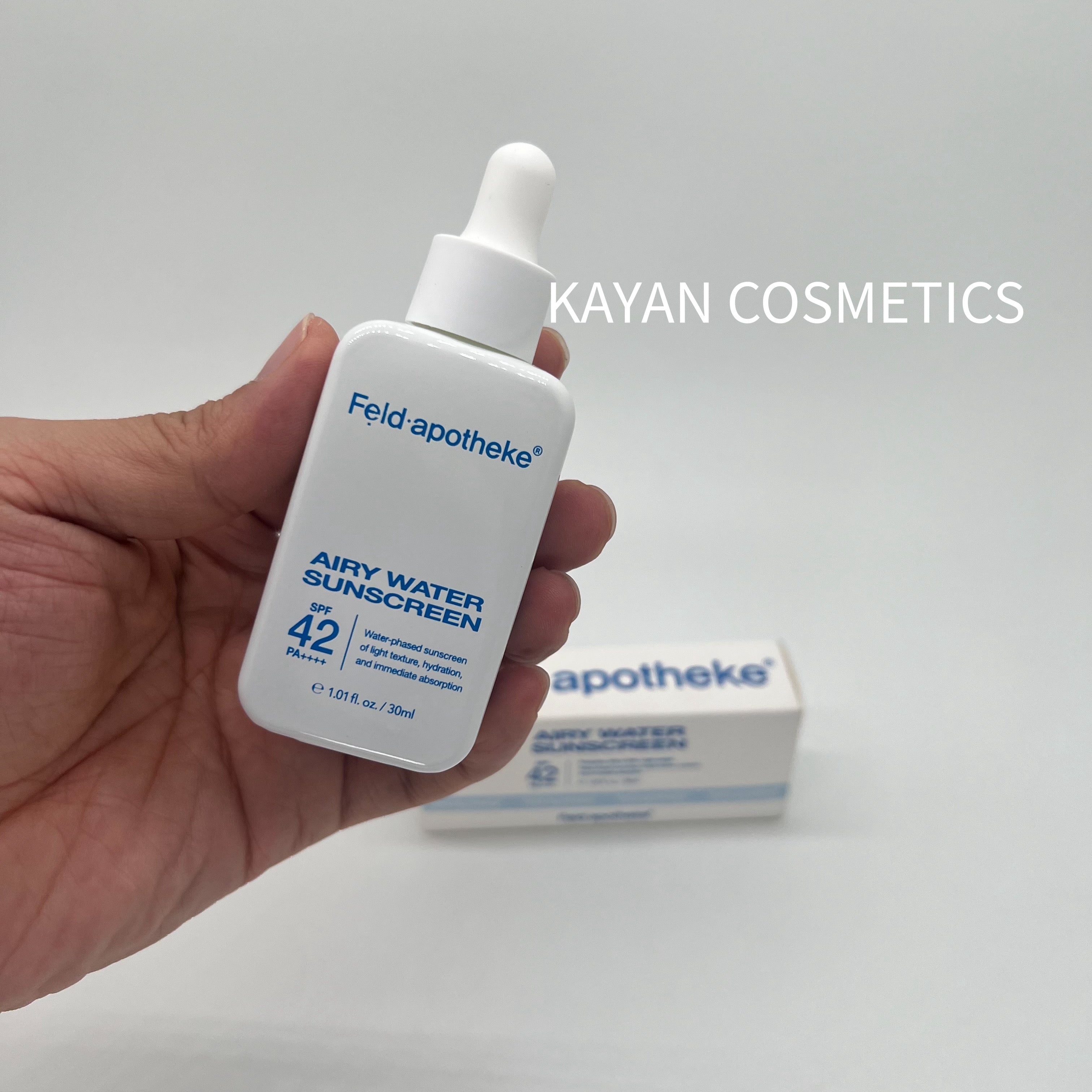 Feld.apotheke 保濕安瓶防曬精華 安瓶防曬小奶瓶SPF42 PA++++37ml 水感 Luftig Wasser Sonnenschutz