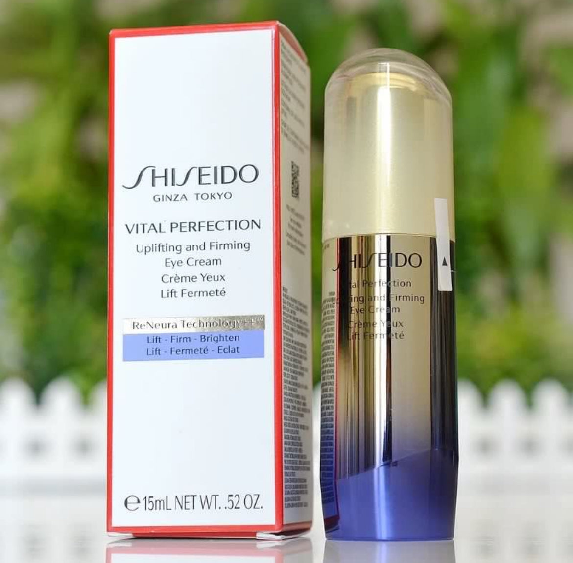 包順豐 資生堂 Shiseido  悅薇智感緊塑煥白眼霜15ml 淡化細紋抗老抗糖新版小熨斗  SHIJEIDO GINZA TOKYO VITAL PERFECTION Uplifting and Firming Eye Cream Creme Yeux Lift Fermete
