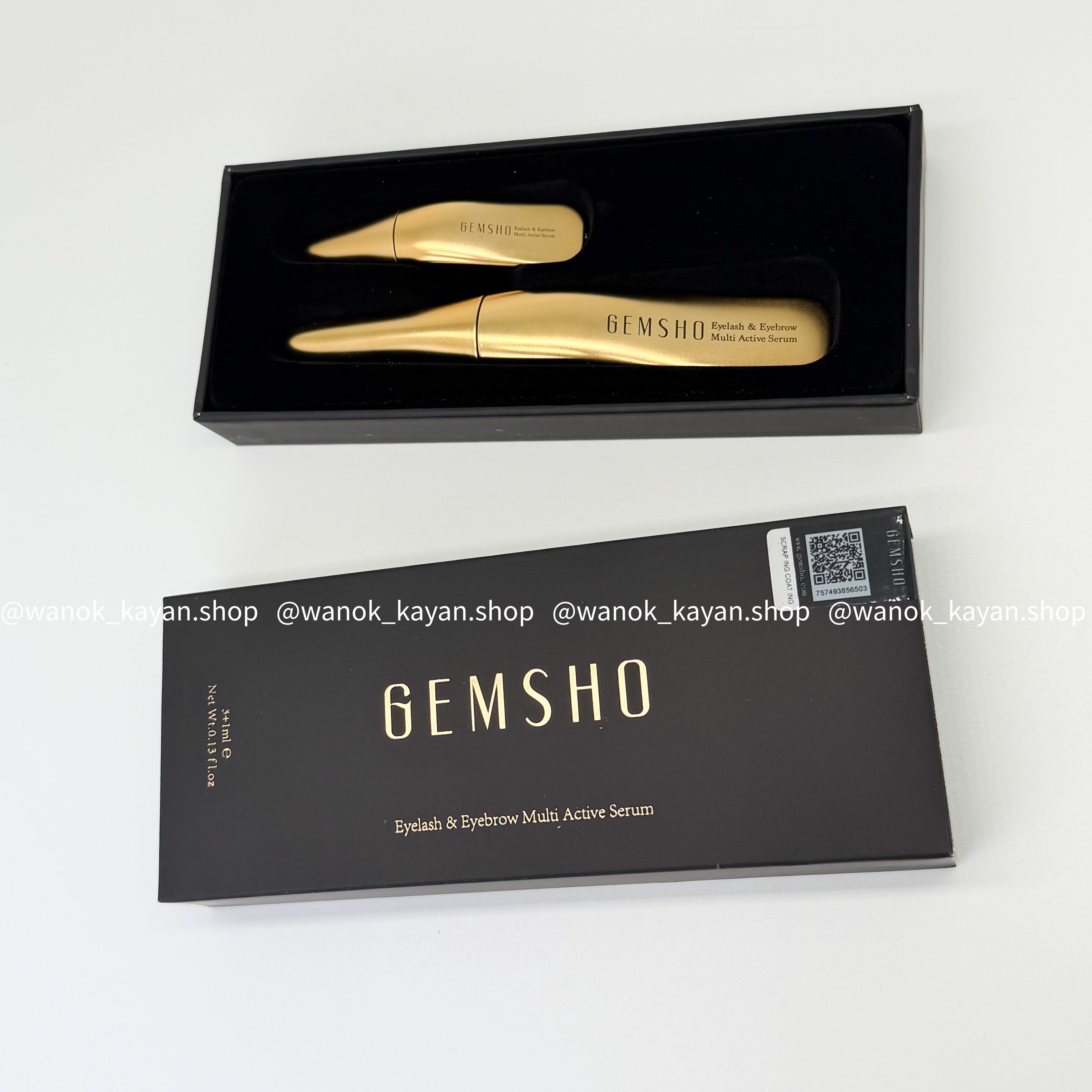 美國 Gemsho 增長睫毛液 3ml+1ml 極速增長睫毛液 GEMSHO Eyelash & Eyebrow Multi Active Serum