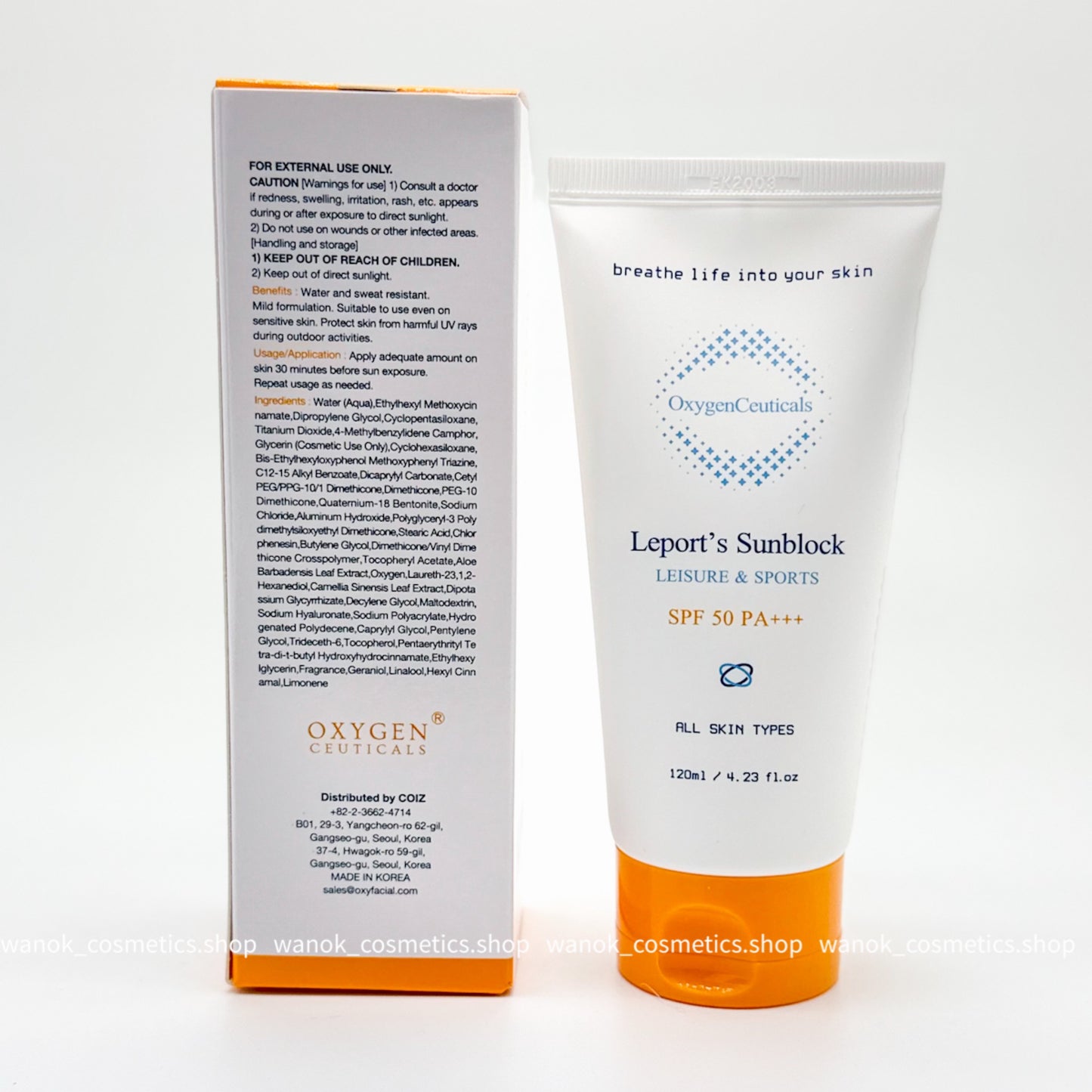 OxygenCeuticals Leport's Sunblock 廣譜SPF 50 PA+++ 防曬乳 120ml