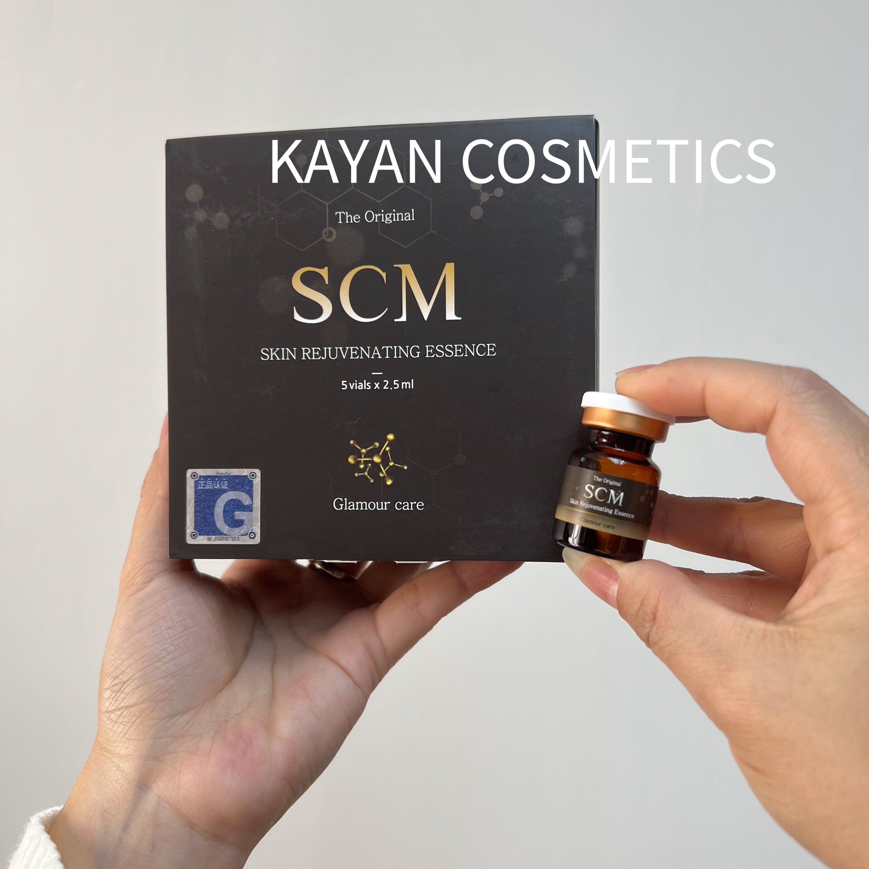 ❤️4千好評 包順豐‼️ SCM幹細胞嫩膚液  SCM Skin Rejuvenating Essence Human Stem Cell 2.5ml*5vials The Original SCM SKIN REJUVENATING ESSENCE