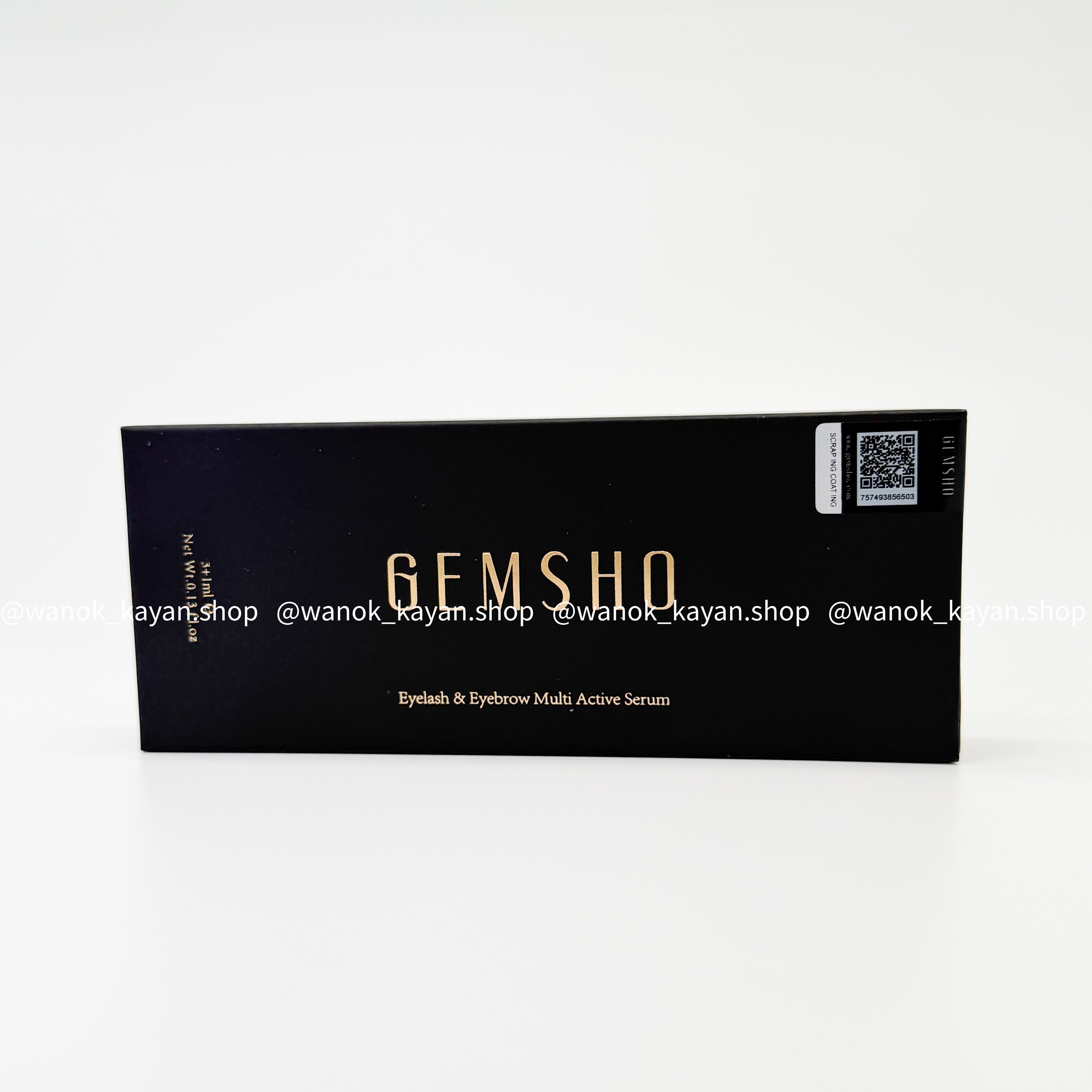 美國 Gemsho 增長睫毛液 3ml+1ml 極速增長睫毛液 GEMSHO Eyelash & Eyebrow Multi Active Serum