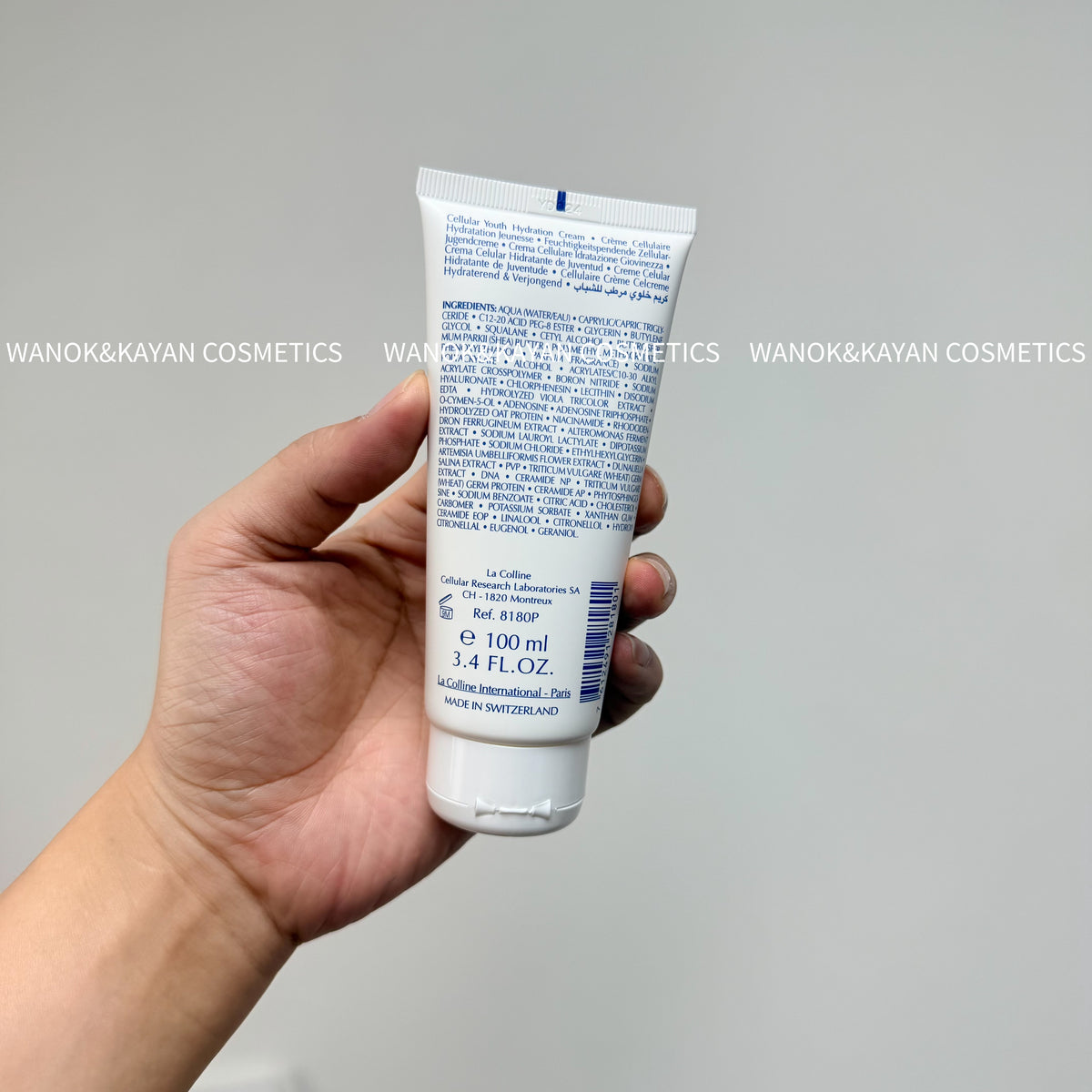 La Colline 活細胞水盈嫩肌保濕霜 清爽型 100ml 8180P MOISTURE BOOST Cellular Youth Hydration Cream Creme Cellulaire Hydratation Jeunesse