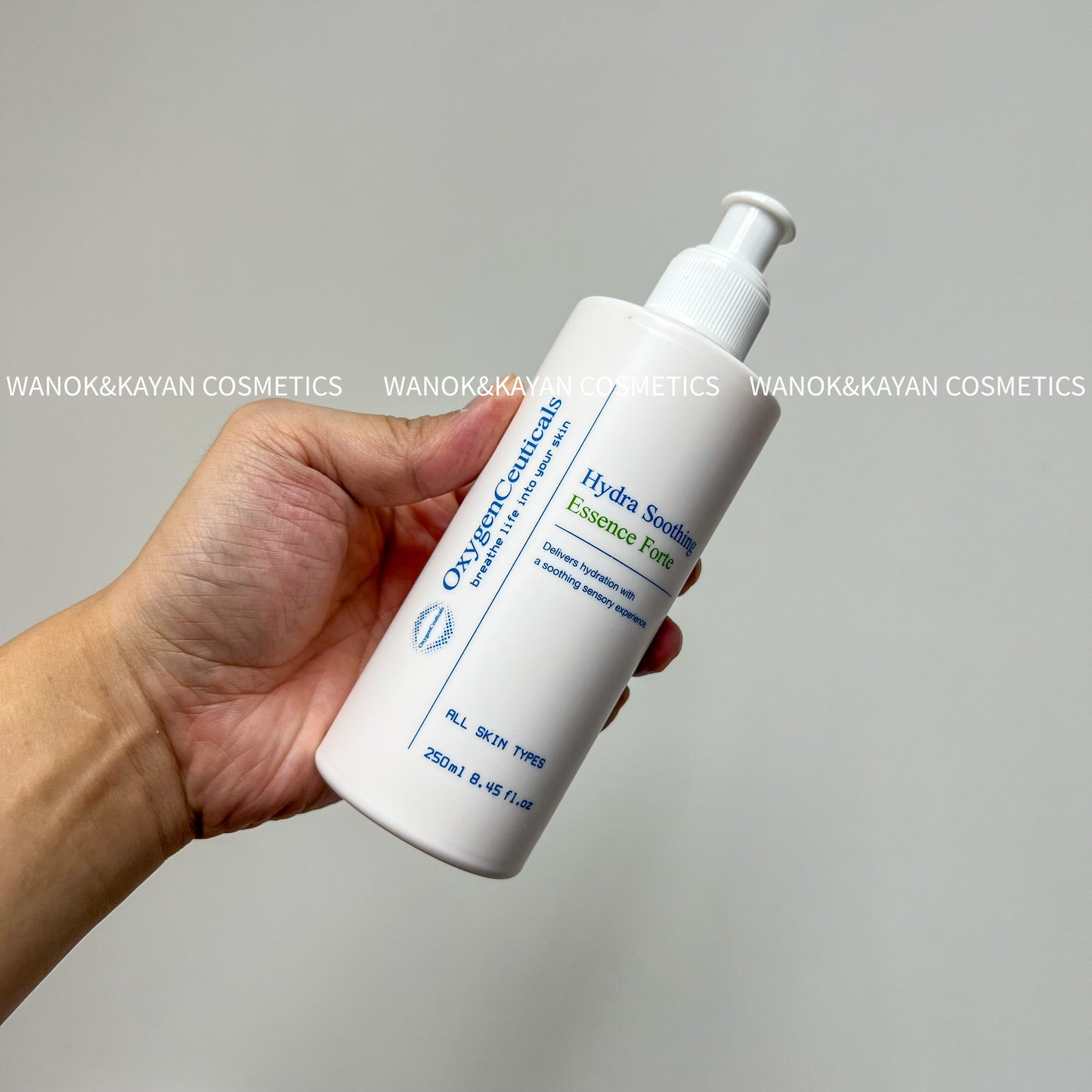 包順豐 韓國 OxygenCeuticals 水潤清爽精華乳 250ml。Oxygen Ceuticals Oxygen Ceuticals - Hydra Soothing Essence Forte 250ml
