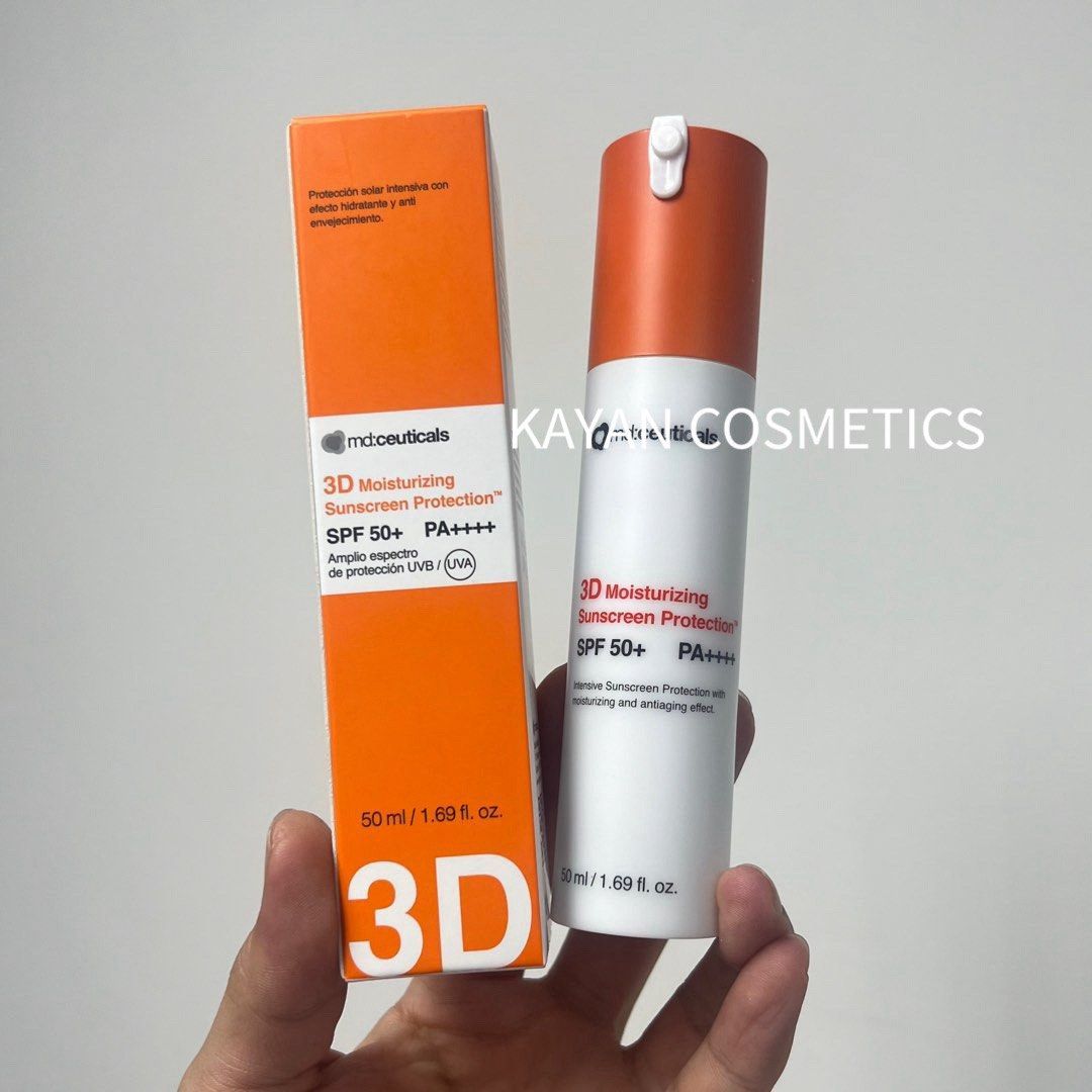 10/29日期 英國 md:ceuticals 3D純物理防曬霜SPF50+50ml mdceuticals md:ceuticals 全物理抗氧防曬霜 3D Moisturizing Sunscreen Protection SPF50+ md ceuticals