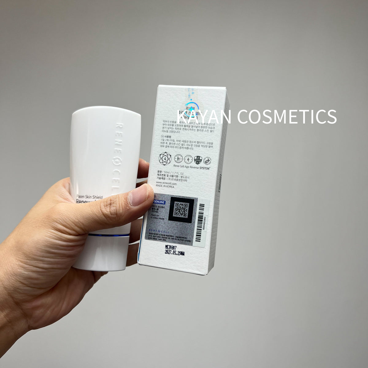 Rene-Cell 隔離再生霜 保濕隔離乳50ML Placen Skin Shield Renewal Cream