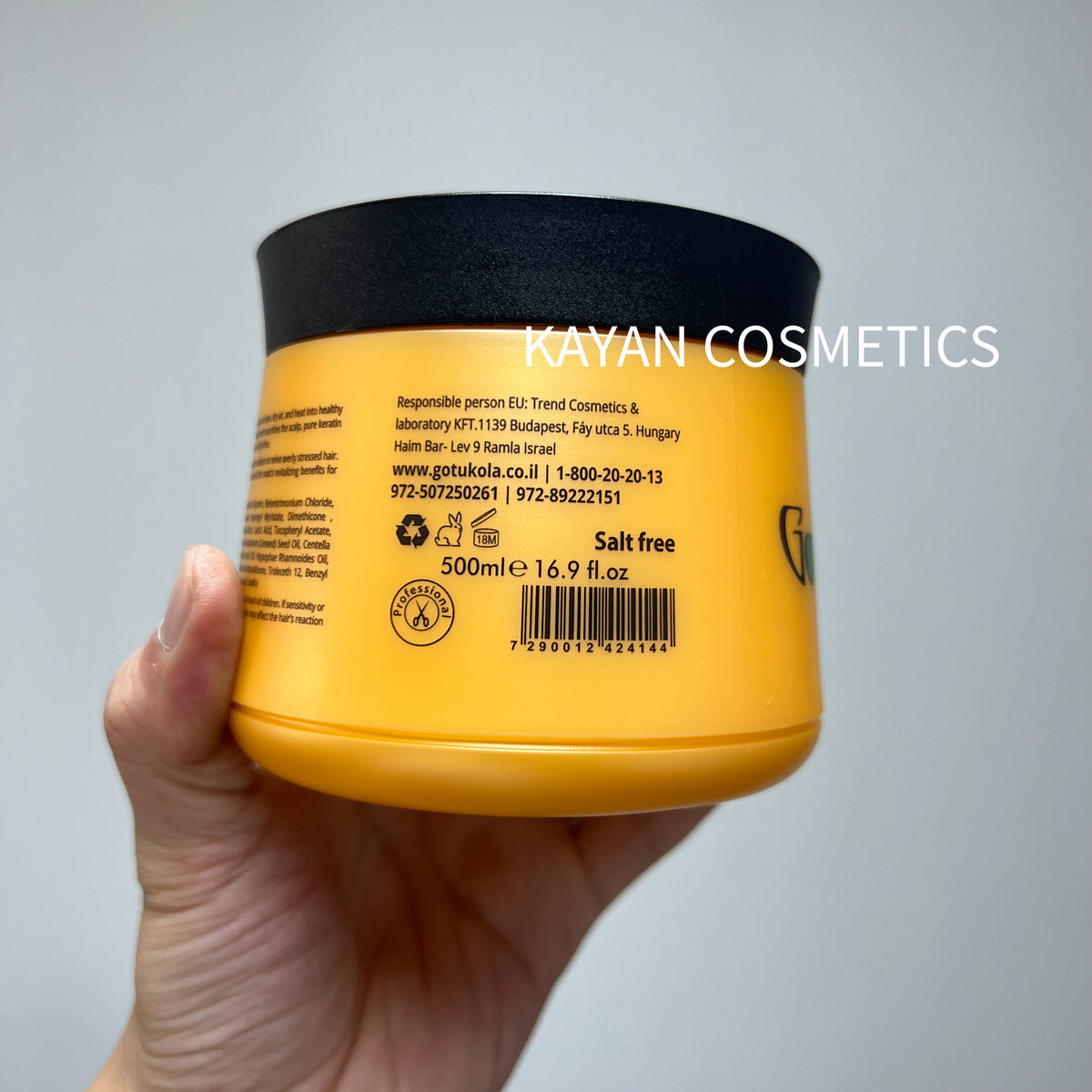 Gotukola Satin Strands 柔順亮澤角蛋白髮膜 500ml 橙狗頭 狗頭考拉髮膜 Gotukola Keratin Restorative Hair Mask