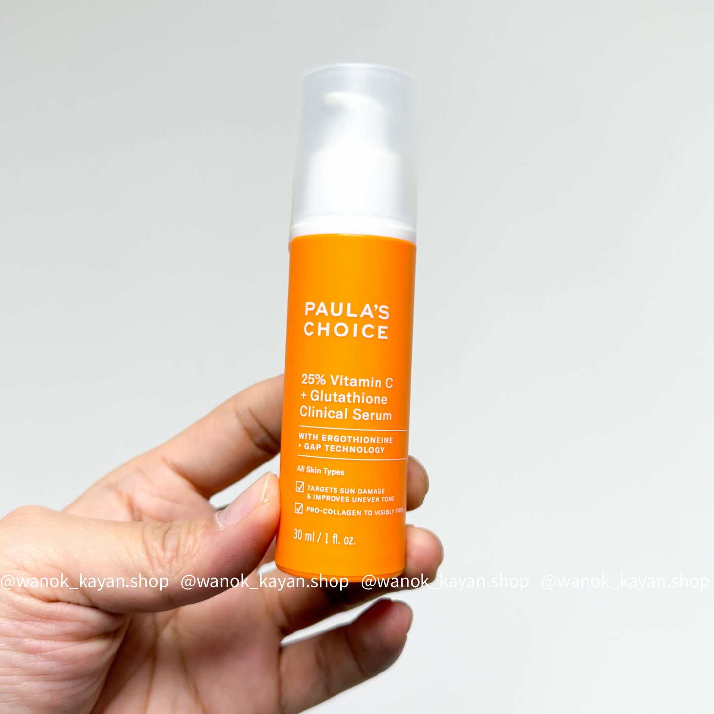 包順豐 paulas choice 寶拉珍選 25%VC+谷胱甘肽 提亮膚色美白淡斑精華30ml PAULAS CHOICE   paula‘s choice 25% Vitamin C + Glutathione Clinical Serum