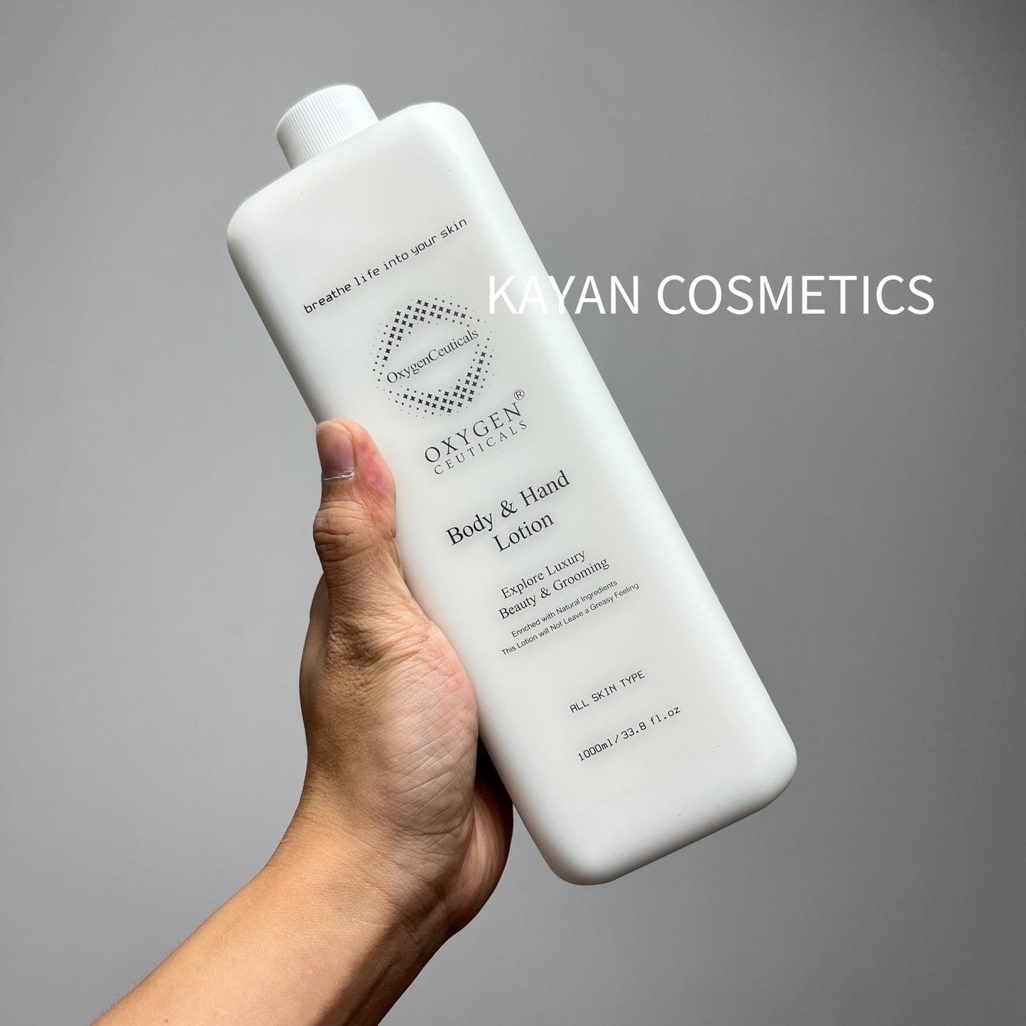 包順豐 OxygenCeuticals 氧麗可絲 山茶草本身體乳  Body & Hand Lotion 大容量 1000ml Oxygen Ceuticals