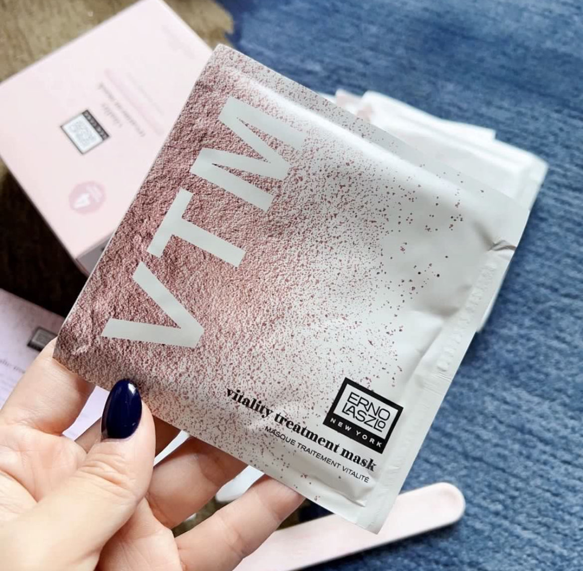 Erno Laszlo 水療再生冰白面膜 冰白面膜一盒4組 vitality treatment mask（STEP 1 ：4x37 ml + STEP 2 ：4×5.5g）