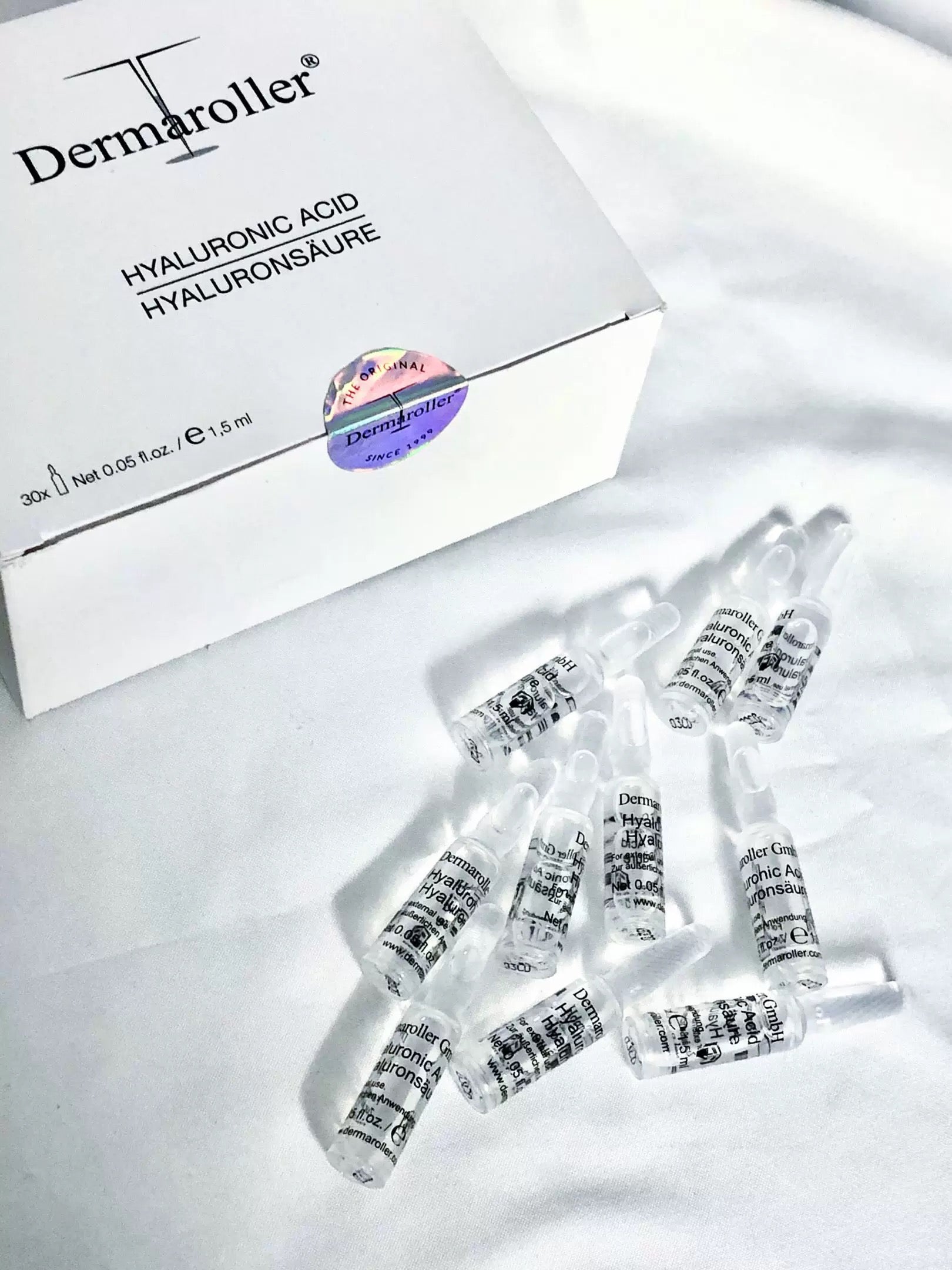 包順豐 德國 dermaroller 玻尿酸精華安瓶 高濃度透明質酸玻尿酸安瓶精華 HYALURONICACID HYALURONSAURE 1.5ml x30支
