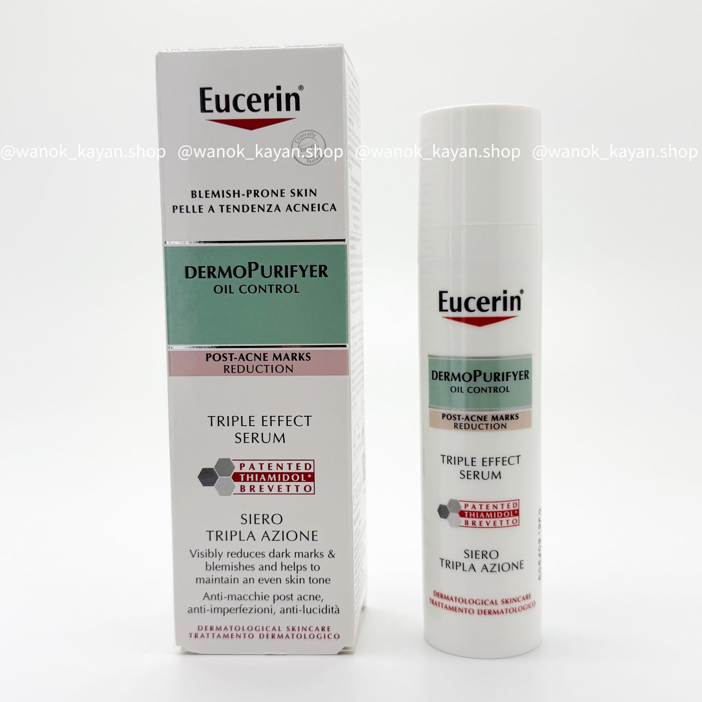 Eucerin 清痘淨顏痘印舒緩三效精 40ml Eucerin 水楊酸控油清痘三效精華液 40ml DermoPurifyer Oil Control Triple Effect Serum