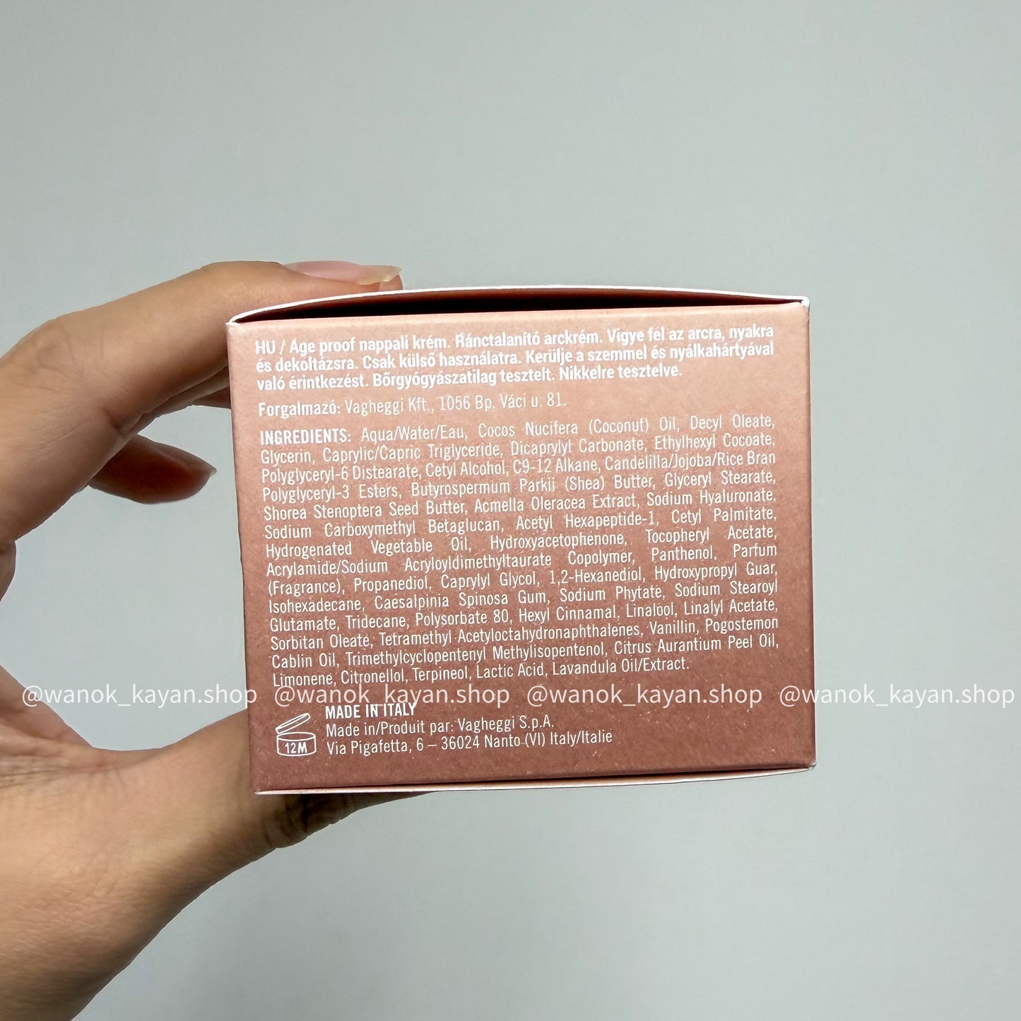 包順豐 意大利 韻姿 VAGHEGGI 輕齡膠原日霜 Delay Infinity Day Cream 50ml