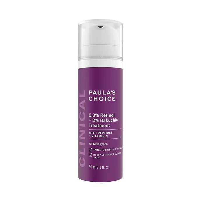 寶拉珍選 Paula's Choice 0.3% A醇 + 2% 補骨脂酚精華乳 30ml CLINICAL 0.3% Retinol + 2% Bakuchiol Treatment