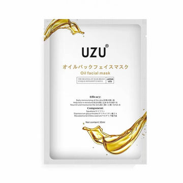 UZU 水油雙效油敷水光面膜 Oil Facial Mask 一套10片