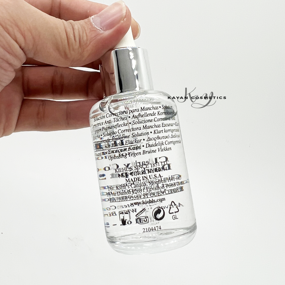 包順豐 Kiehl's 科顏氏 Clearly Corrective Dark SpotSolution美白淡斑精華 集煥白均衡亮膚淡斑精華50ml美白淡印  醫學淡紋緊緻再生精華A醇精華乳 Kiehls