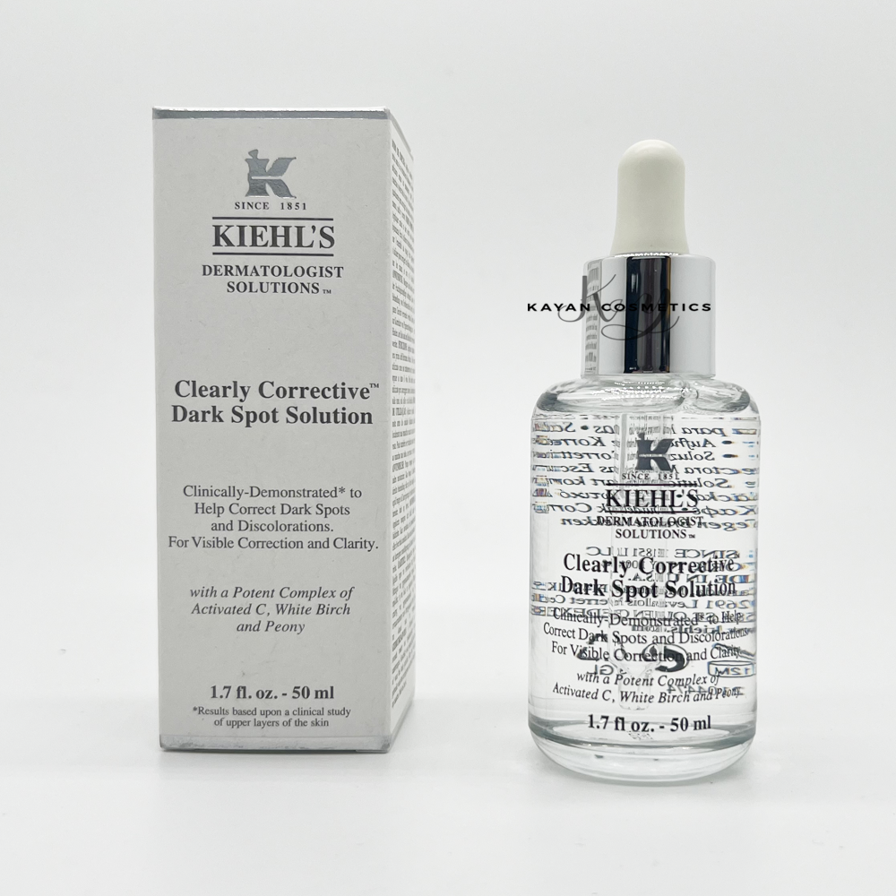 包順豐 Kiehl's 科顏氏 Clearly Corrective Dark SpotSolution美白淡斑精華 集煥白均衡亮膚淡斑精華50ml美白淡印  醫學淡紋緊緻再生精華A醇精華乳 Kiehls
