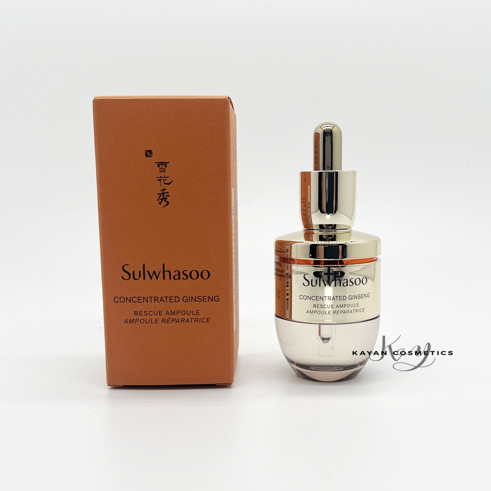 25年新版本 包順豐 Sulwhasoo 雪花秀 滋陰生人參煥顏高效精華液20g Concentrated Ginseng Rescue
Ampoule 紓緩 修復肌膚狀態人參安瓶舒緩肌膚精華＃速效改善脆弱肌 Sulwhasoo皇牌雪花秀