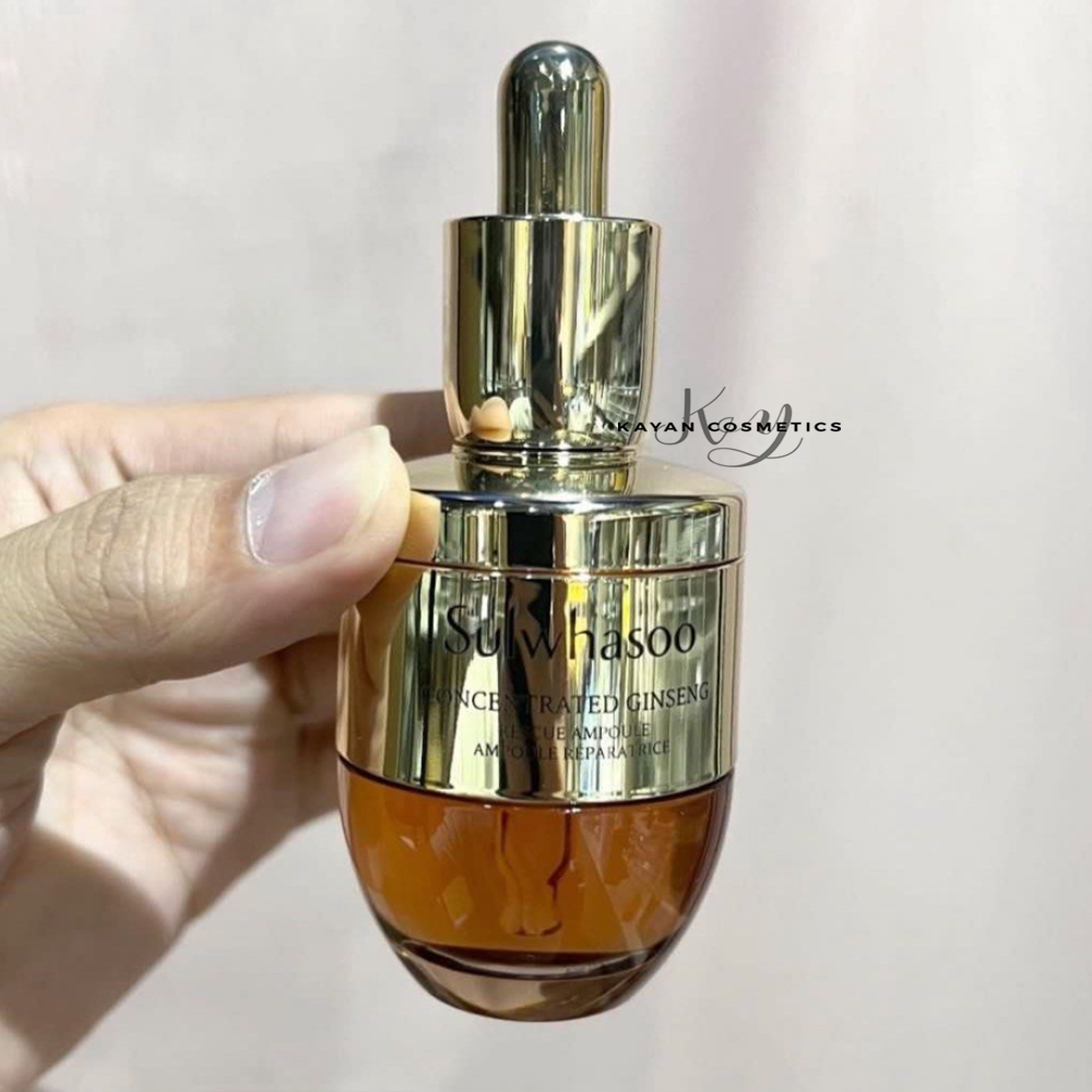 25年新版本 包順豐 Sulwhasoo 雪花秀 滋陰生人參煥顏高效精華液20g Concentrated Ginseng Rescue
Ampoule 紓緩 修復肌膚狀態人參安瓶舒緩肌膚精華＃速效改善脆弱肌 Sulwhasoo皇牌雪花秀
