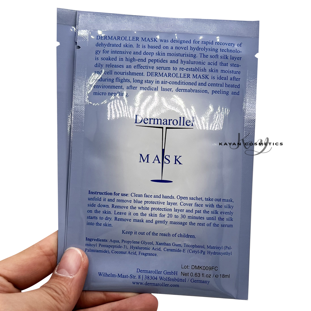 德國 Dermaroller玻尿酸面膜10片IntensiveHyaluronic Moisturizer MASK 蠶絲面膜十片裝