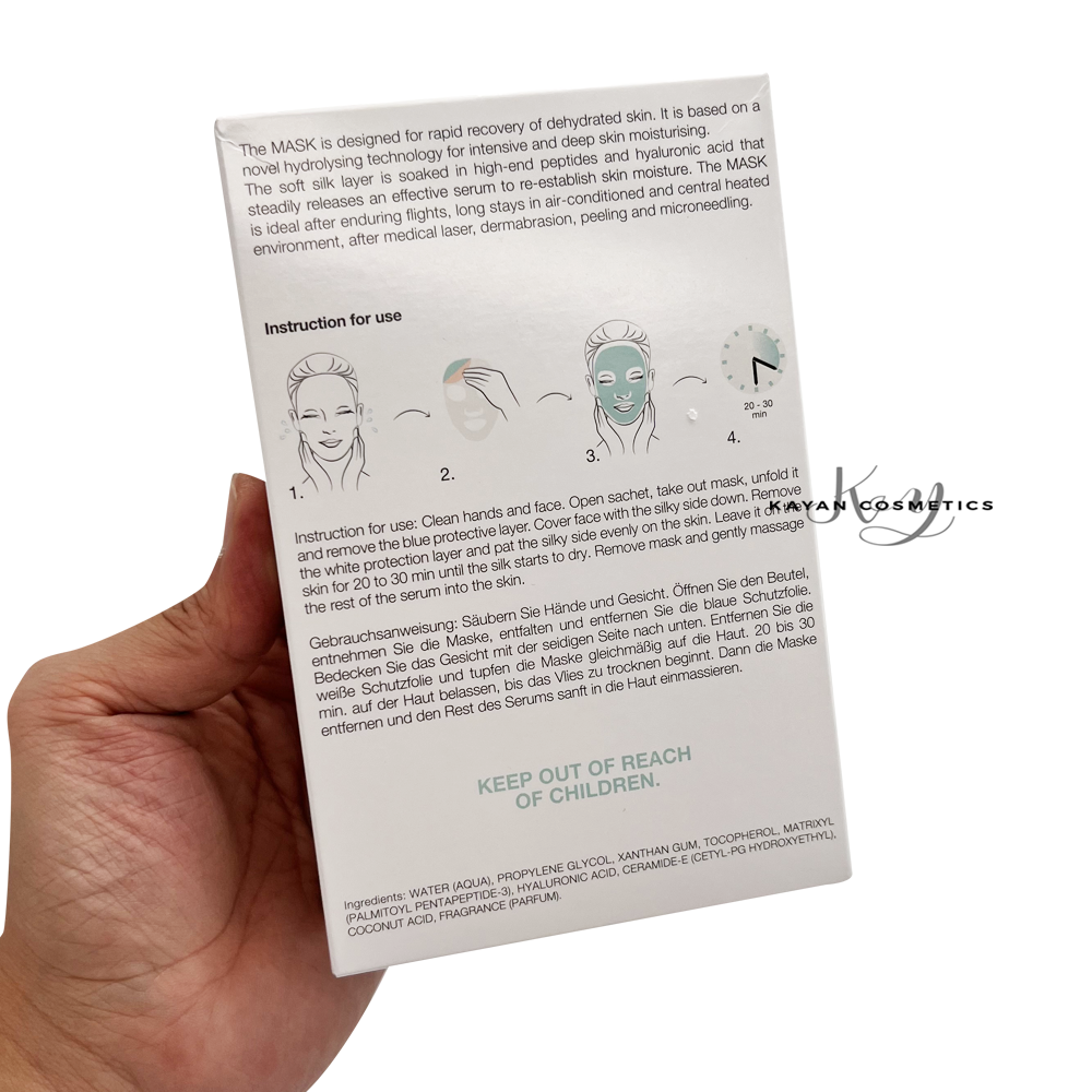 德國 Dermaroller玻尿酸面膜10片IntensiveHyaluronic Moisturizer MASK 蠶絲面膜十片裝