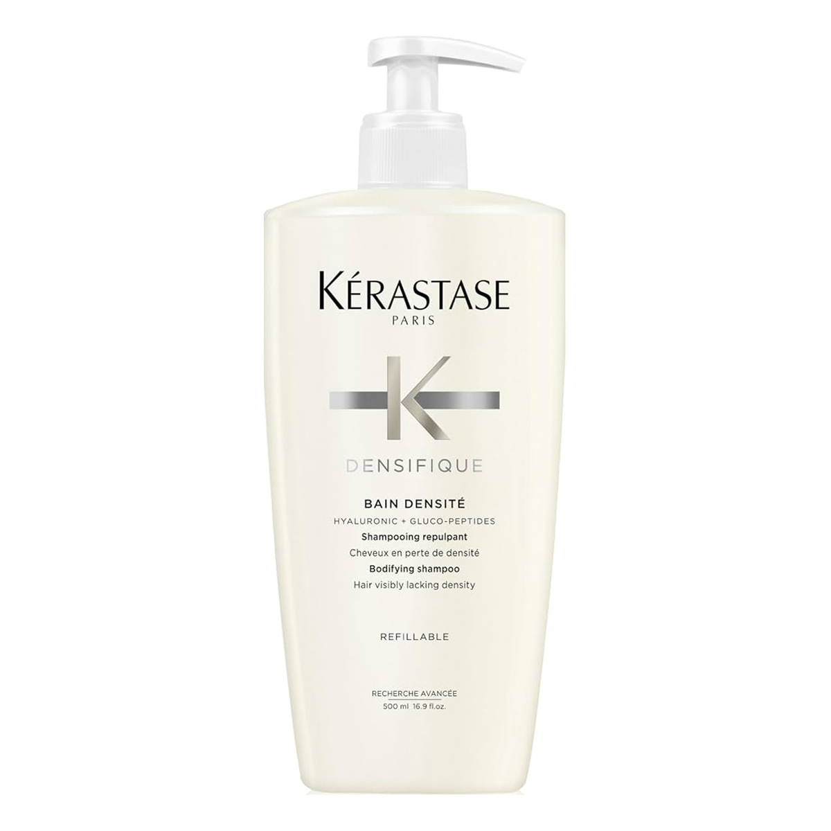 Kerastase 卡詩白金賦活洗髮水 濃密新髮浴髮乳 500ml Kerastase K DENSIFIQUE BAIN DENSITE
HYALURONIC + GLUCO-PEPTIDES