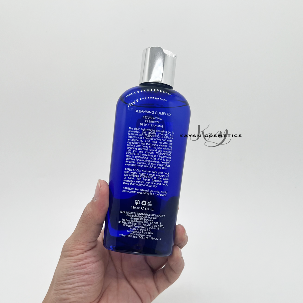 is Clinical 低泡潔面啫喱舒緩溫和清潔洗卸合一敏感肌可用is Clinical 180ml CLEANSING
COMPLEX
