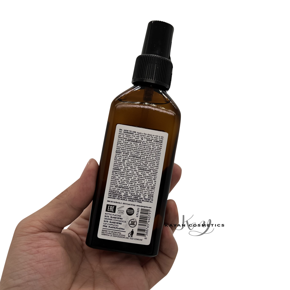 my.organics 摩洛哥有機護髮油精油100ml  CNO4/055 THE ORGANIC RESTRUCTURING FLUID POTION ARGAN