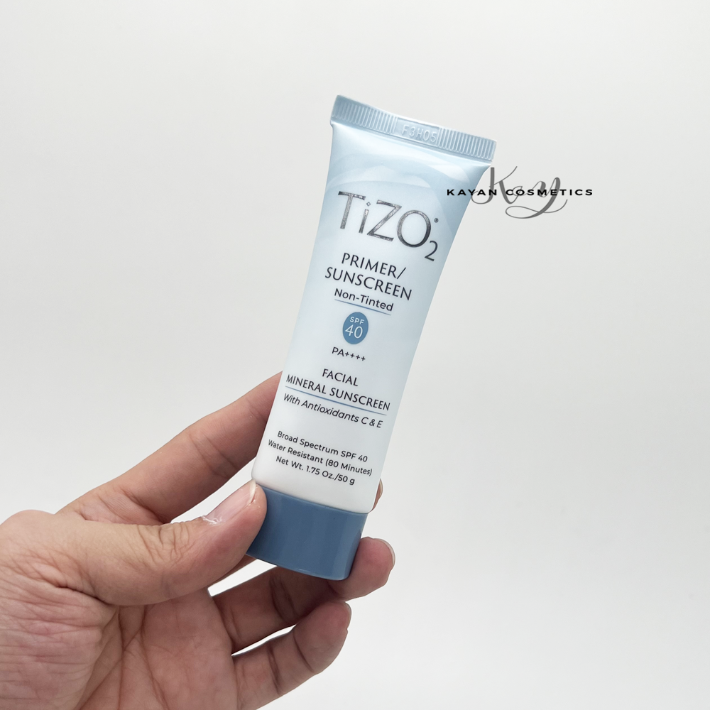 包順豐 章小蕙推薦美國 Tizo2 物理防曬霜 SPF40防紫外線隔離敏感肌孕婦可用50g PRIMER /SUNSCREEN Non-Tinted FACIAL MINERAL SUNSCREEN
