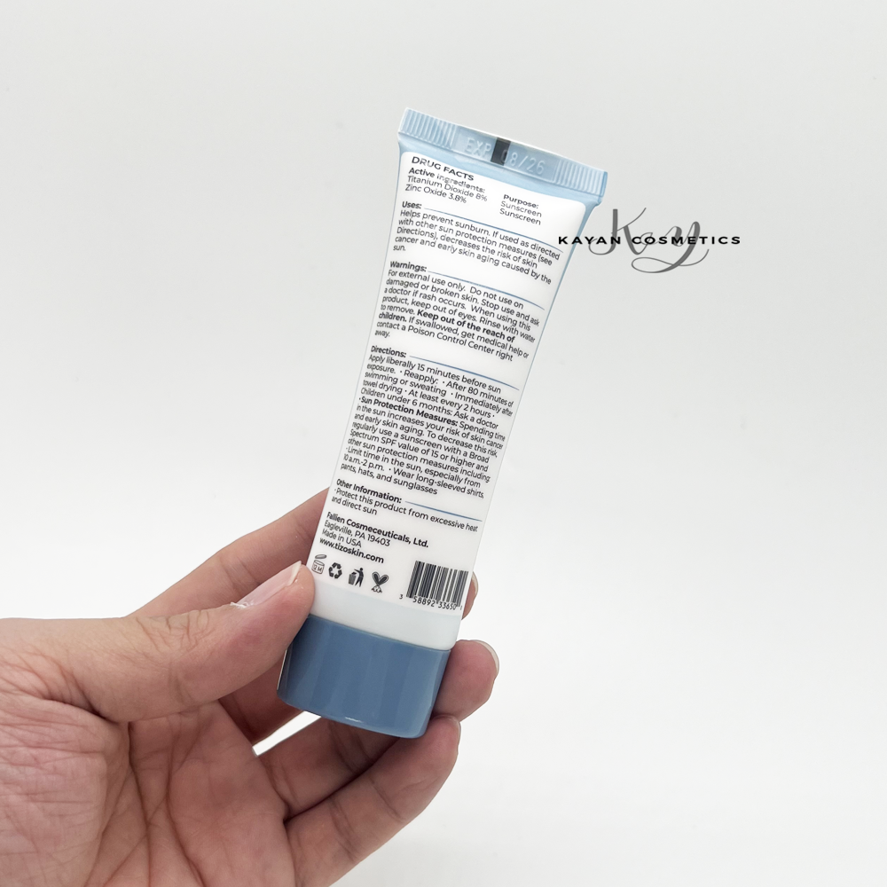 包順豐 章小蕙推薦美國 Tizo2 物理防曬霜 SPF40防紫外線隔離敏感肌孕婦可用50g PRIMER /SUNSCREEN Non-Tinted FACIAL MINERAL SUNSCREEN