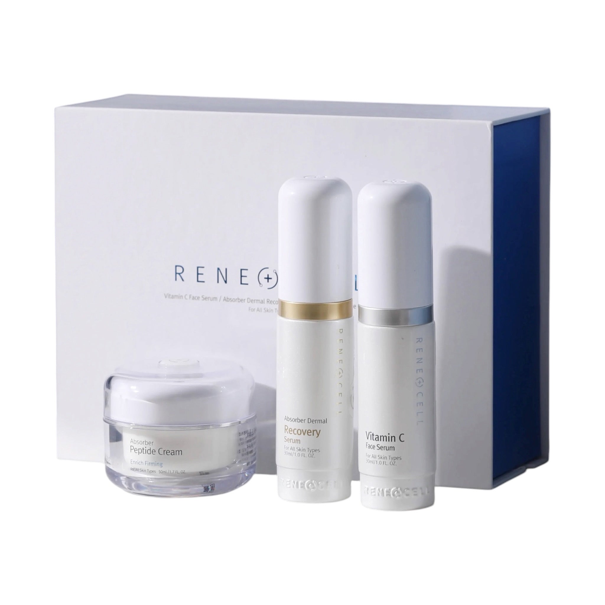 Rene-cell 維生素C 3件套盒維生素C精華、修護精華與多肽霜Rene-cell