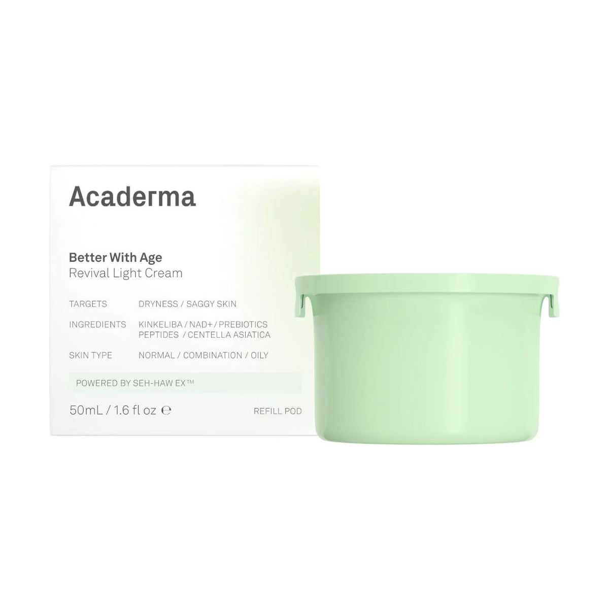 Acaderma 賦活 NAD+ 綠洲面霜 50ml Better With Age Revival Light Cream