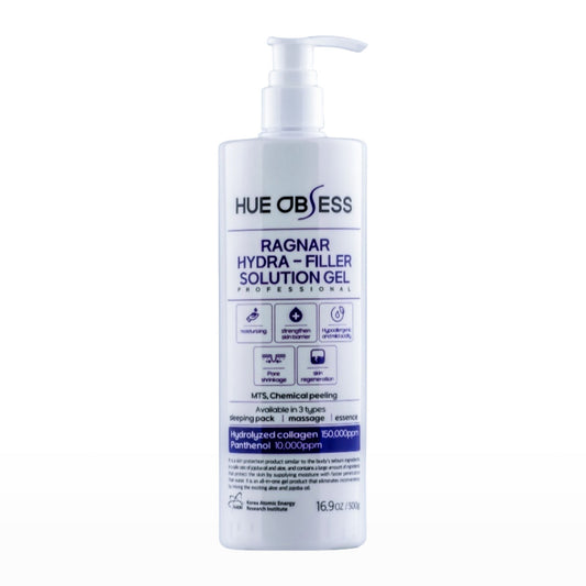 HUE OBSESS Ragnar Hydra-Filler Solution Gel 拉格納水光填充精華凝膠 高效修護 500ml