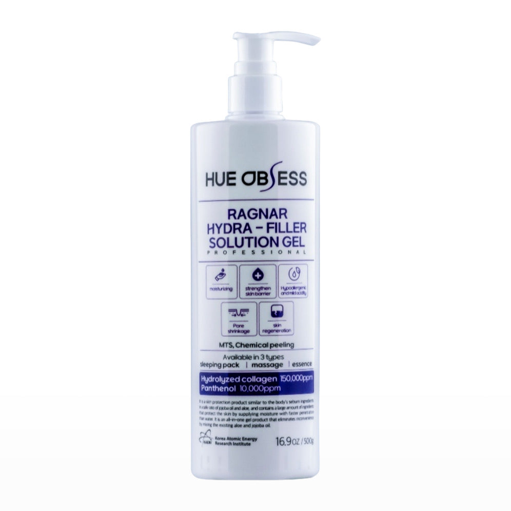 HUE OBSESS Ragnar Hydra-Filler Solution Gel 拉格納水光填充精華凝膠 高效修護 500ml