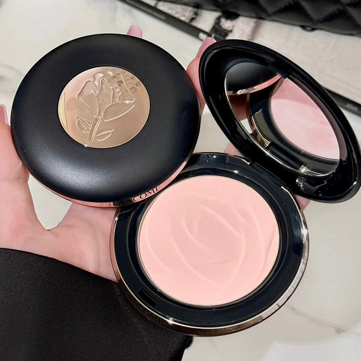 Lancome 持妝柔焦定妝粉餅 10g Teint Idole Ultra Wear Skin Refining Setting Powder (#01 OHLALA粉色)
