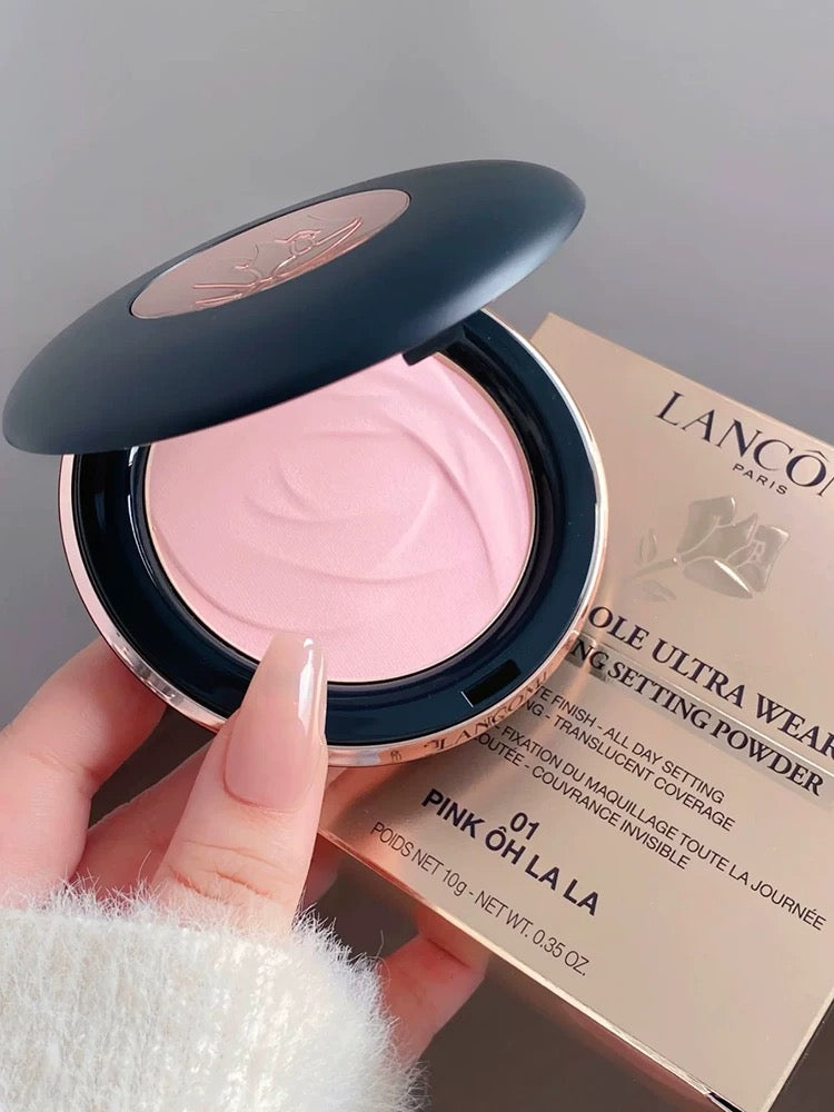 Lancome 持妝柔焦定妝粉餅 10g Teint Idole Ultra Wear Skin Refining Setting Powder (#01 OHLALA粉色)