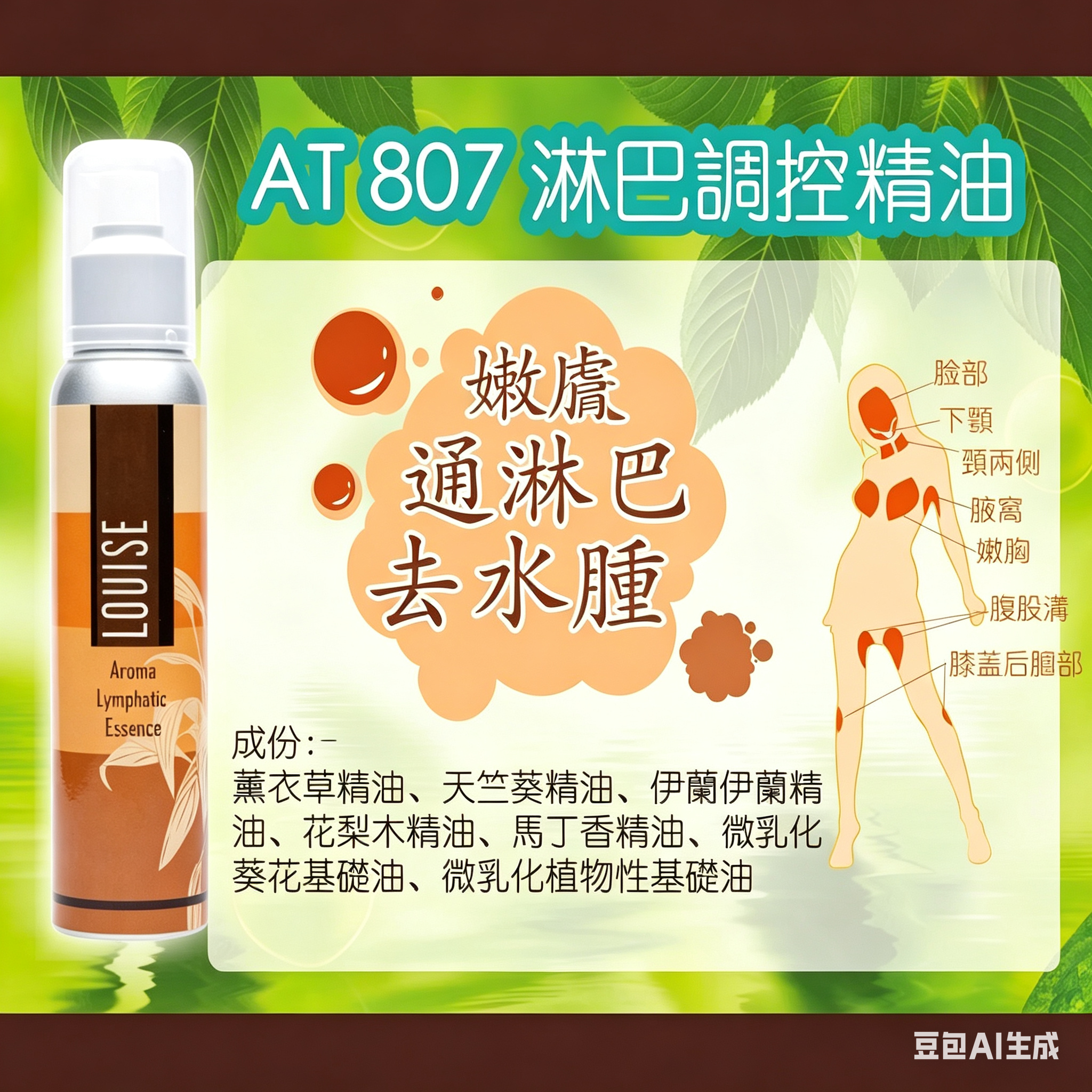 Louise LOVISE AT807 淋巴調控精油150ml Aroma Lymphatic Essence