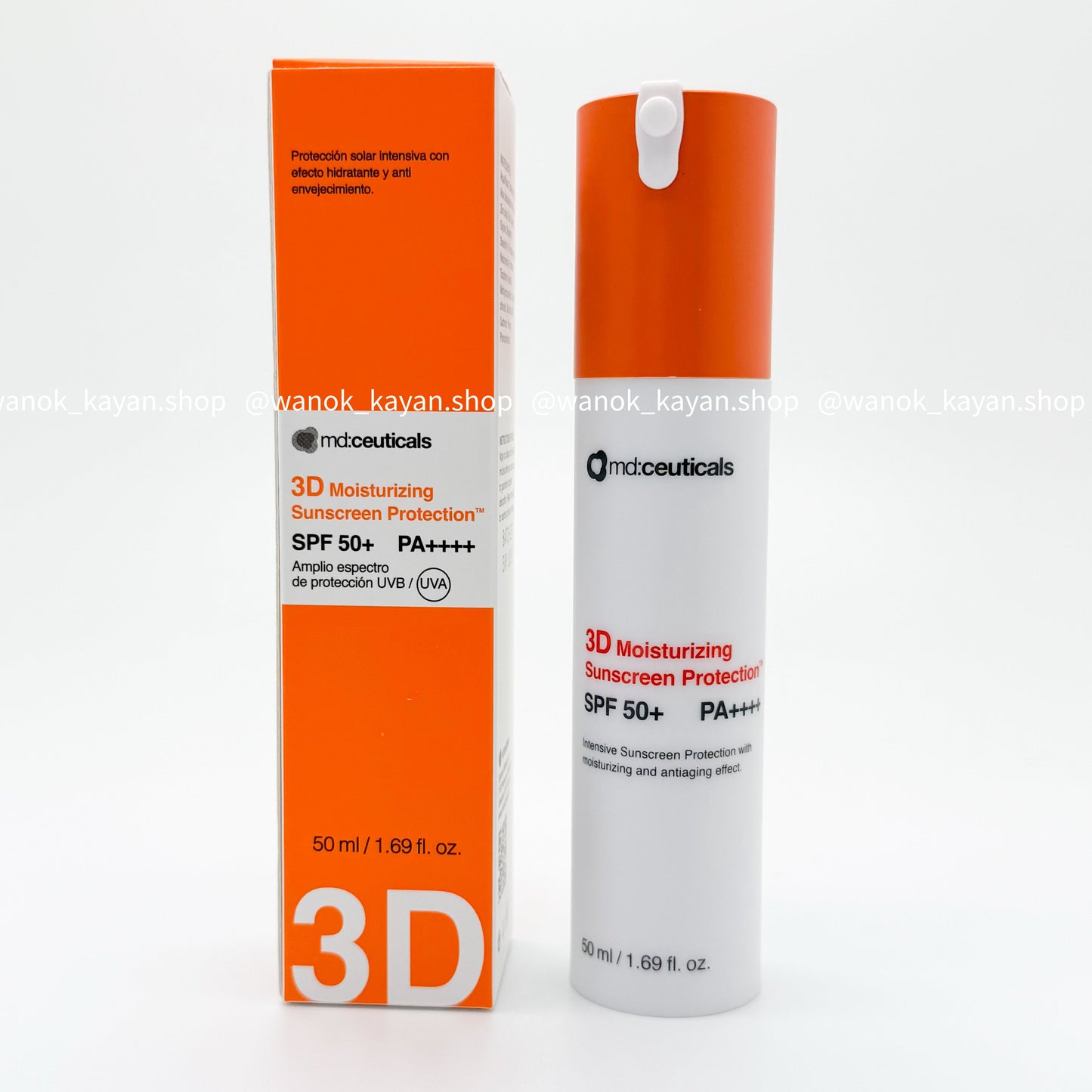 10/29日期 包郵 英國 md:ceuticals 3D純物理防曬霜 SPF50+50ml   mdceuticals 全物理抗氧防曬霜 3D Moisturizing Sunscreen Protection SPF50+ md ceuticals 防曬