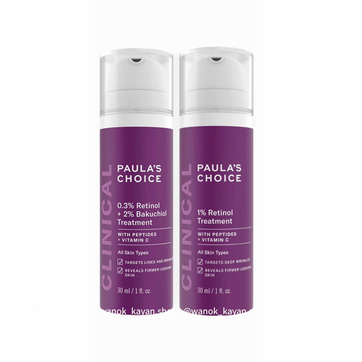 Paula's Choice 0.3% / 1% 視黃醇 1%A醇逆齡精華乳  a醇 retionl 30ml 1% Retinol Treatment WITH PEPTIDES + VITAMIN C