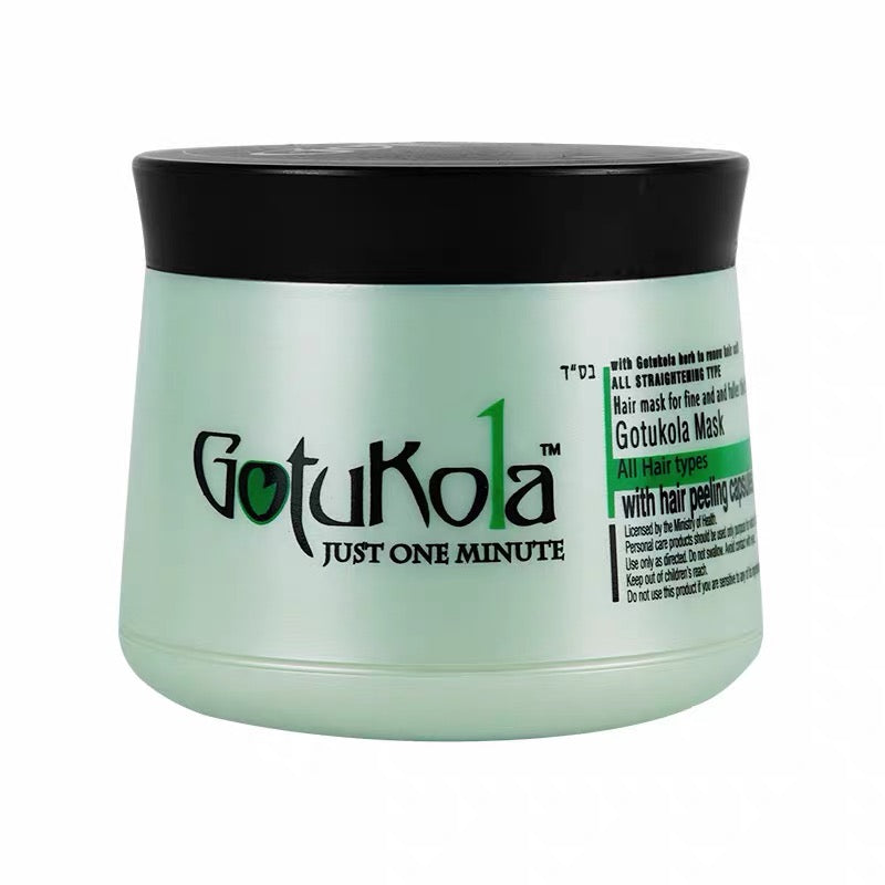 Gotukola 1分鐘煥活髮根髮膜 500ml 綠狗頭 狗頭髮膜 Gotukola Luxurious One Minute Hair Mask with Peeling Capsules
