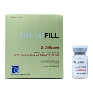 cellofill 三型膠原蛋白細膩收毛孔保濕提亮水光安瓶CELLO FILLlll Collagen REVITALIZING SKIN ELASTICITY WITH VITAL COLLAGEN AND BIOMIMETIC FACTORS