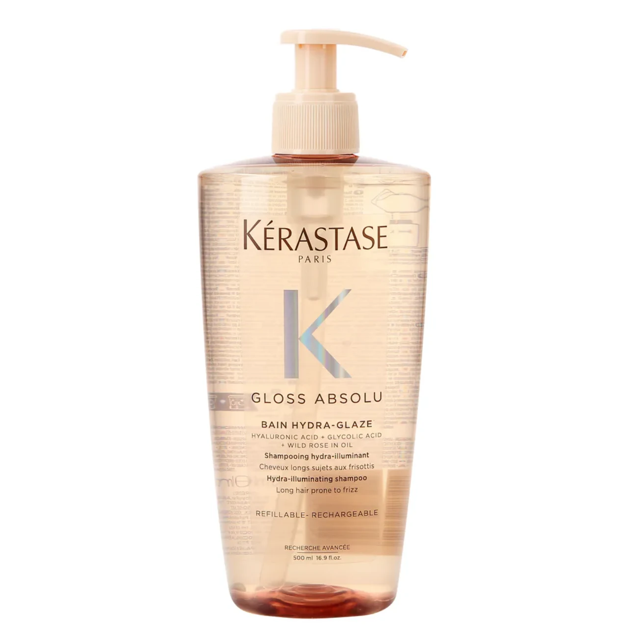 KERASTASE 釉光玫瑰瑩潤洗髮水500ml  K GLOSS ABSOLU BAIN HYDRA-GLAZE