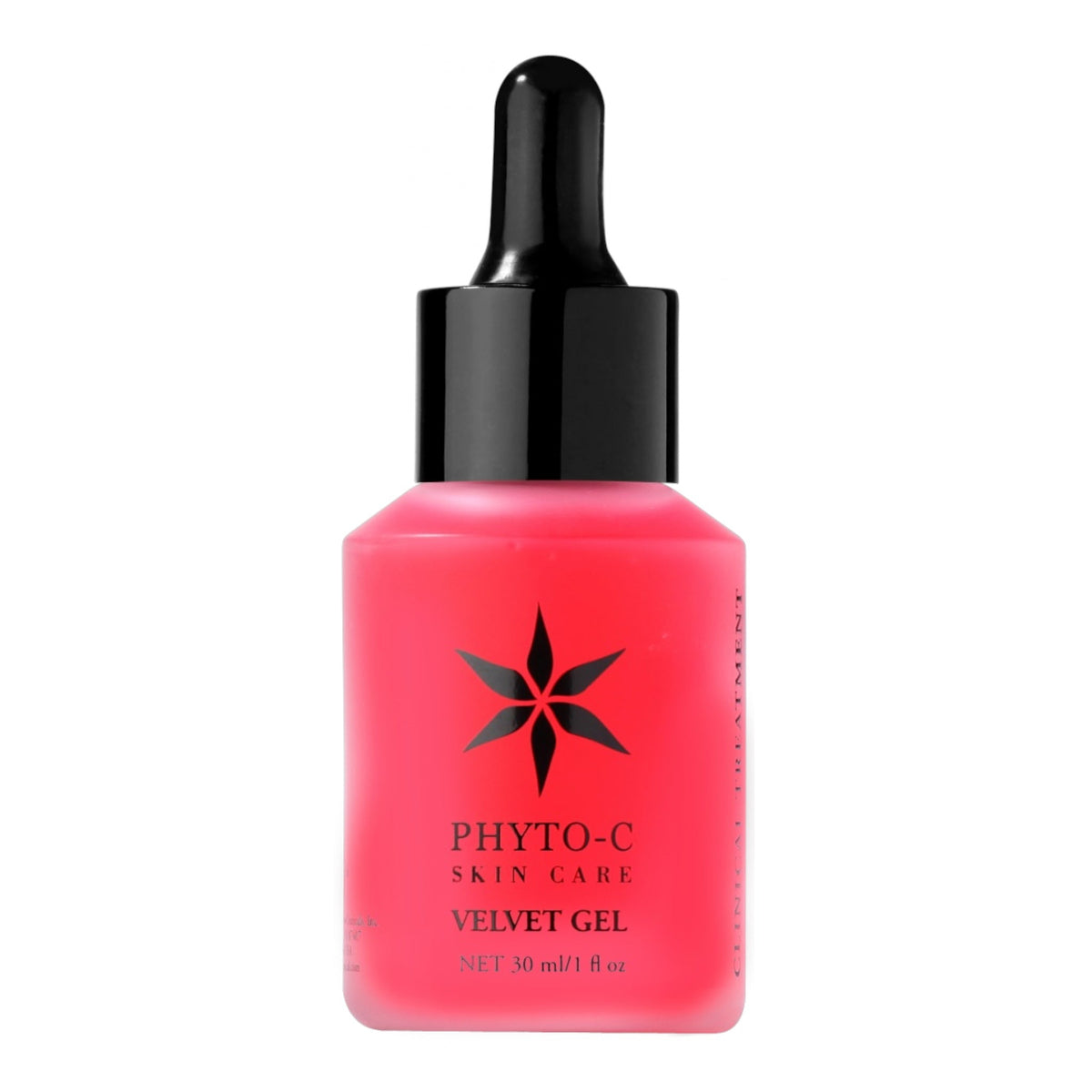 Wanok Cosmetics Phyto-C 紅絲絨精華，含有維他命B12的半透明紅色修護精華露，配備黑色滴管瓶身